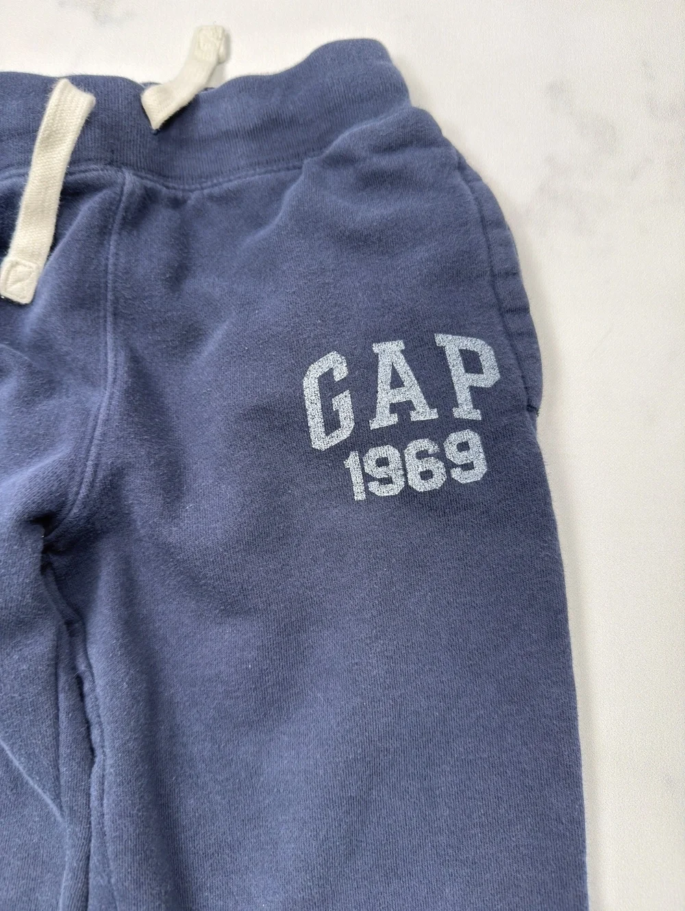 Gap Kids Navy Sweatpants Logo Print - Boys M